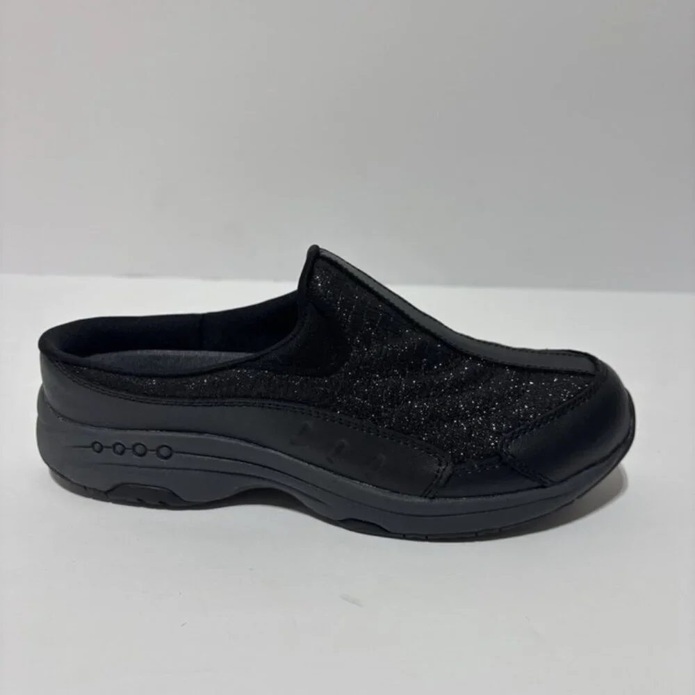 Easy Spirt Women’s TravelTime Black Slip-On Mule, Size 6 Narrow